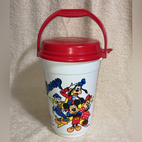 1992 DISNEY PARKS POPCORN BUCKET WHIRLEY ORVILLE REDENBACHER MICKEY MOUSE & GANG - Picture 3 of 16